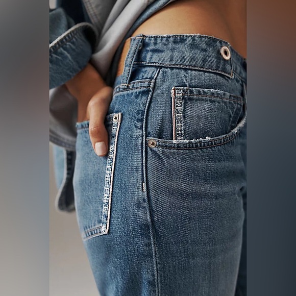 WE THE FREE button fly SLIM SHADE SELVEDGE JEANS size 29 - Picture 3 of 12